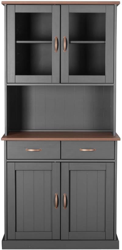 Buffetkast Cerci 90cm met 4 deuren & 2 lades - grijs