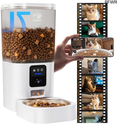 RFWR® Automatische voerbak voor katten met camera en 5G wifi