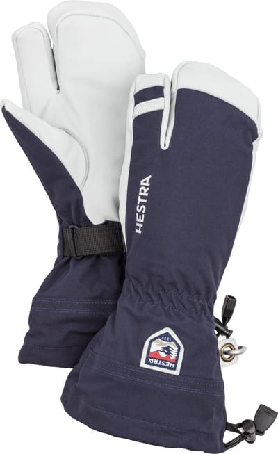 Hestra Army Leather Heli 3-vinger skihandschoenen donkerblauw