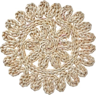 Clayre & Eef Placemat Ø 30 cm Beige Stro