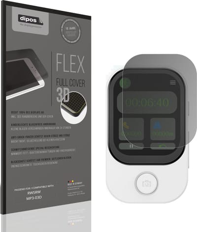 dipos FLEX – Matte Privacy Screenprotector geschikt voor RWSRW MP3-03D | Volledige Schermbescherming | Case-Friendly
