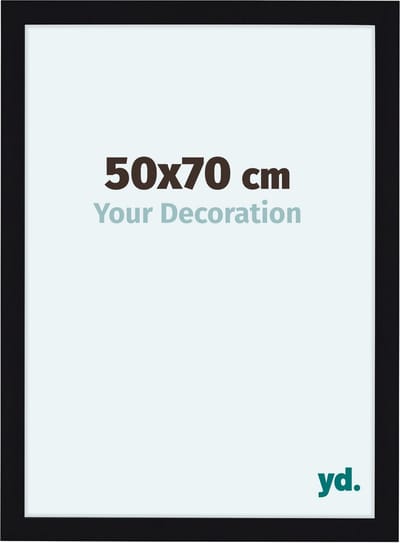 Your Decoration - Fotolijst 50x70 cm - MDF - Zwart Hoogglans - Como