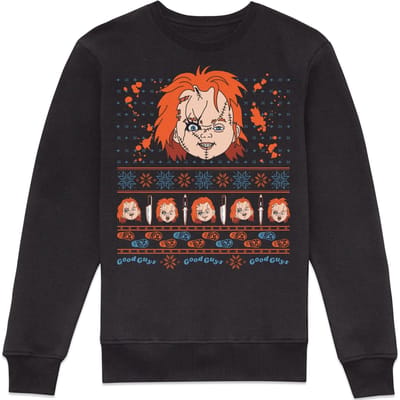 Chucky Killer Christmas Sweatshirt - Black - 5XL