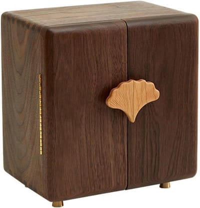 Sieradendoos Hout - Opbergdoos Organisator - Sieraden Opbergen - Ruime Compartimenten - 10x10x10 mm - Zwart