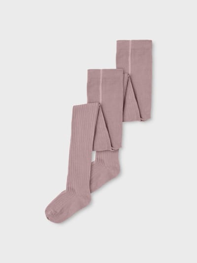 NAME IT NKNPANTYHOSE RIB 2P NOOS Meisje Panty - Maat 146/152