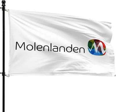 VlagDirect - Molenlanden vlag - Gemeente Molenlanden vlag - 90 x 150 cm.