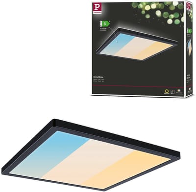 LED-paneel Atria Shine White Select IP44 hoekig 298x298 mm 15,7W 2100lm White Select Zwart