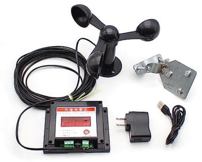 Anemograaf Toren Kraan Anemometer - Windsnelheid en Richting Indicator voor Nauwkeurige Metingen