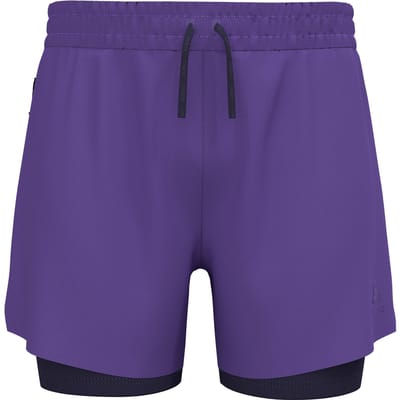 Odlo Zeroweight 5in 2in1 Hardloopshorts Heren-paars