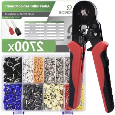 Adereindhulzen Set - Krimptang Assortiment - Elektrische Verbindingen Maken - Automatische Krimptang - 2700 Stuks - Geassorteerd
