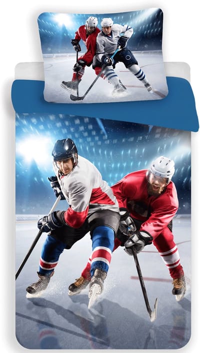 Sweet Home Dekbedovertrek IJshockey - Eenpersoons - 140 x 200 cm - Polyester