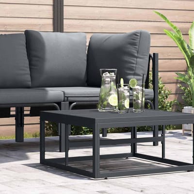 vidaXL - Buiten - Meubilair - Antraciet - 70 - x - 70,5 - x - 32 - cm - Staal