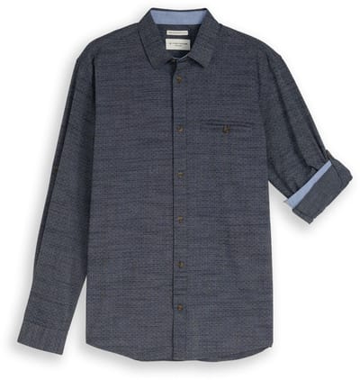 Tom Tailor Regular fit overhemd met turn-up-functie