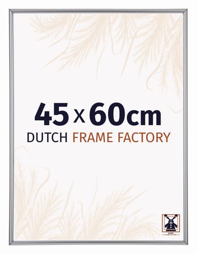 Fotolijst 45x60 cm - Kunststof - Zilver Hoogglans - Angers