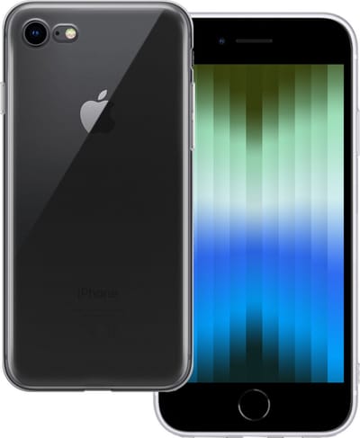 Hoesje Geschikt voor Apple iPhone SE (2022) - Sterk & Shockproof - Hoes Cover - Siliconen Case - Transparant