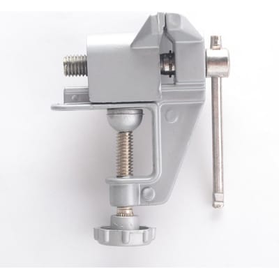 Mini Bankschroef Draaibare Klem Klem-Op Tafelbankschroef Voor Craft Cast Hobbyist white