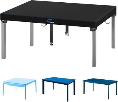 Beschermhoes tuinmeubelen - Zwart - 80 x 80 x 15 cm - Waterdichte Oxford Stof - Voor Ronde Tuintafels