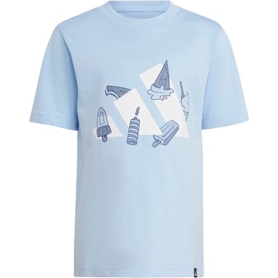 Grafisch T-shirt voor kinderen adidas Lounge Ice