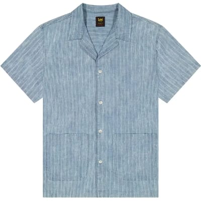 Lee Novelty Resort Overhemd Met Korte Mouwen Blauw XL Man