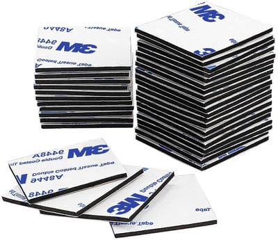 Dubbelzijdige Schuimpads - Montagetape Pads - Vastzetten Objecten - Sterke Kleefkracht - 40x40mm 150 Stuks - Zwart