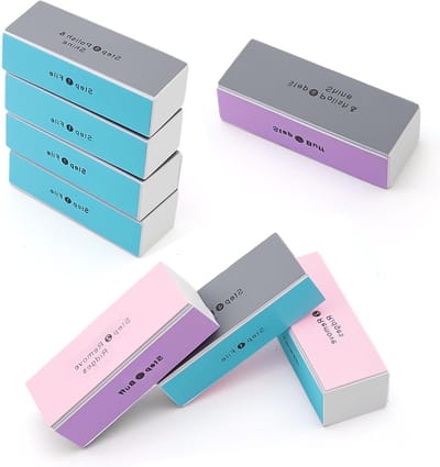 Professionele buffervijl voor nagels - 8 stuks vierzijdige nagelpolijstblokken voor thuis en salons, ideaal voor nagelverzorging en manicure
