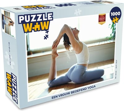 Puzzel Een vrouw beoefend yoga - Legpuzzel - Puzzel 1000 stukjes volwassenen