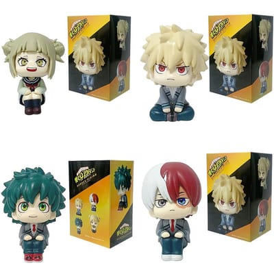10cm My Hero Academia Look Up Anime Figuur Midoriya Izuku Actiefiguur Bakugo Katsuki/Todoroki So Figuur PVC Model Speelgoed