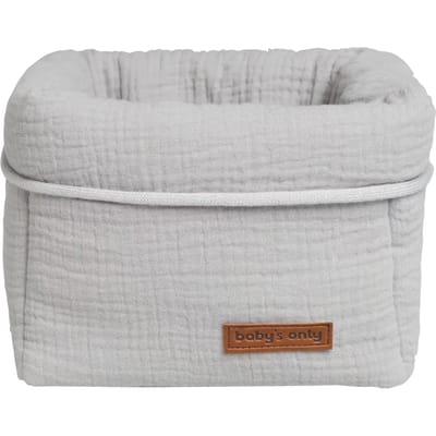 Baby's Only Commodemandje - Opbergmandje - Commode organizer - Babykamer accessoires Breeze - Grijs - 100% katoen