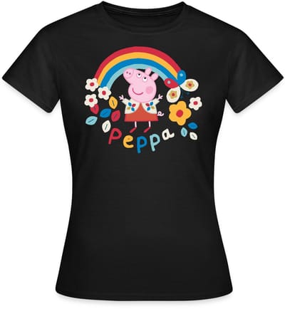 Peppa Pig Regenboog T-Shirt Dames