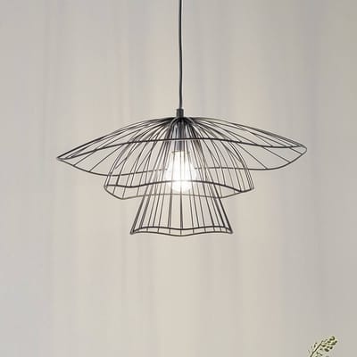 Opviq Hanglamp Tel 6504, zwart, ijzer, Ø 50 cm