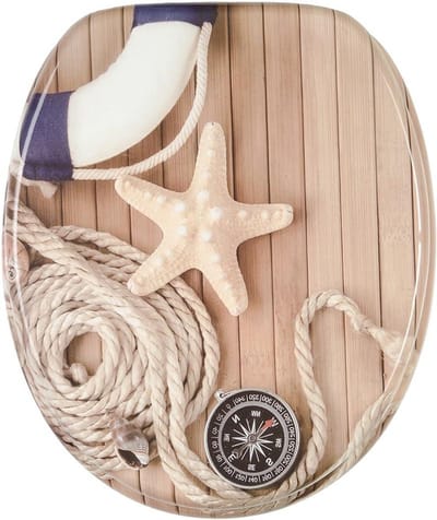 Toiletbril met softclose - WC-bril met demping - Stil sluitend toilet - Hout met hoogwaardig oppervlak