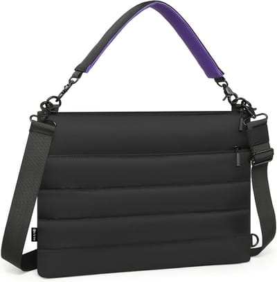 Laptop Tas voor 13.3-14 Inch Laptops, Geschikt voor MacBook Pro/Air, Dell, HP, Lenovo en Asus - Draagtas voor Vrouwen, Ideaal voor Dagelijks Gebruik en Werk, Zwart