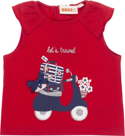 Zomers T-shirtje voor baby-meisjes