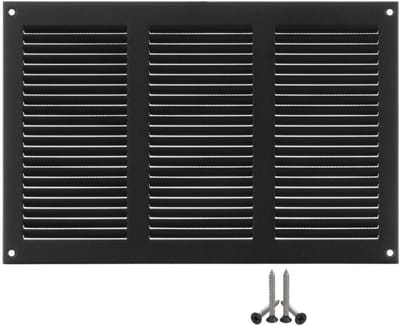 Ventilatierooster Antraciet 300x200mm met Insectenbescherming - Ideaal voor Ventilatie