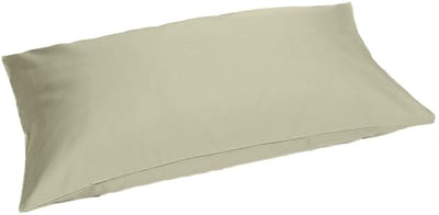 Yumeko kussensloop katoensatijn light olive 40x80 - Bio, eco & fairtrade - 1 stuk