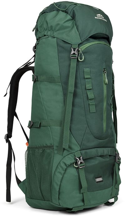Dutch Mountains Backpack 65-75 ltr | Dames & Heren | Incl. regenhoes | Lichtgewicht | Groen