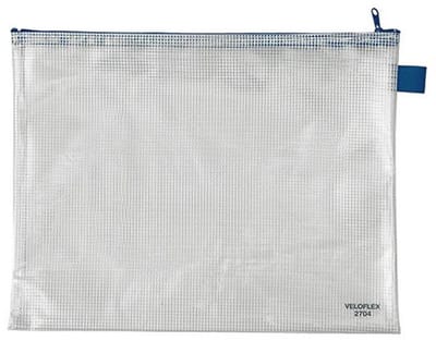 Transparante Documententas DIN A4 met Ritssluiting - Versterkt PVC