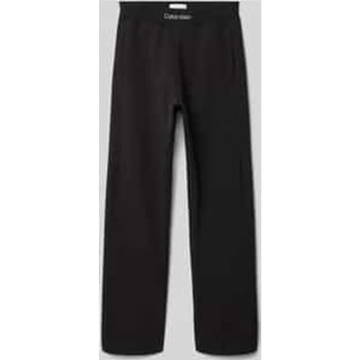 Sweatpants met labelstitching en elastische band