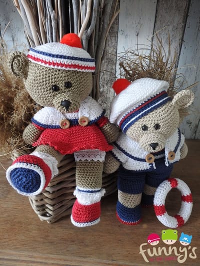 Haakpakket Funny bears Rody & Amy