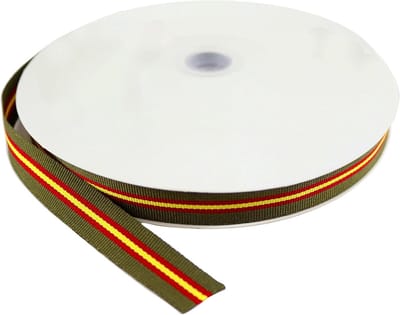 Band Spanje Groen - Stoffenlint Vlag - Armbanden Maken - Polyester Stof - 50m x 1.5cm - Groen