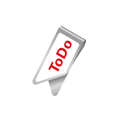 Funny Paperclips met To Do opdruk verpakt per 4 doosjes