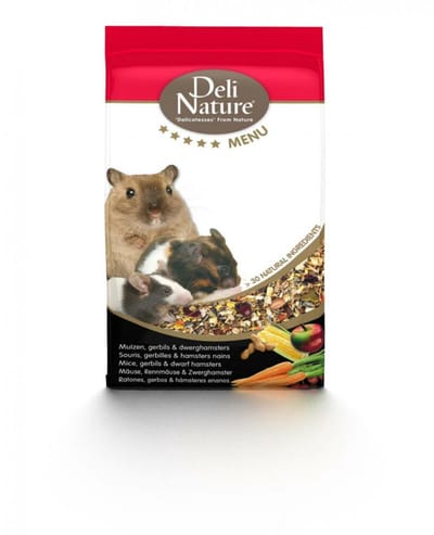 Deli Nature 5 Sterren Menu Muis, Woestijnrat en Dwerghamster 750 gr