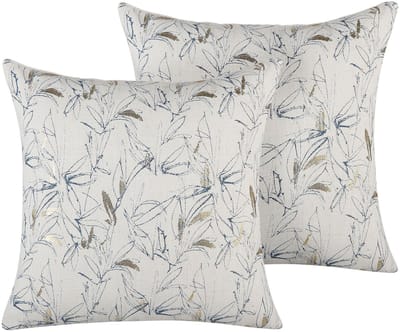 ARBOR - Sierkussen set van 2 - Beige - 45 x 45 cm - Polyester