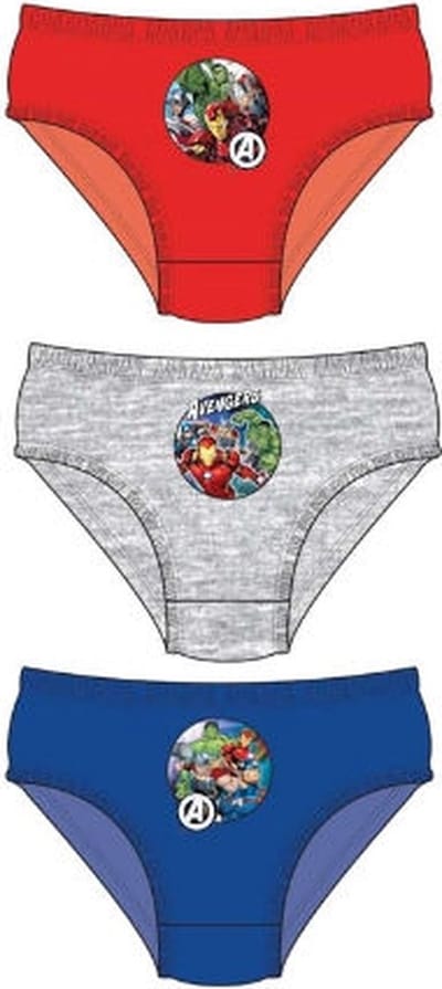 Avengers onderbroeken - 3 stuks - Marvel Avengers ondergoed slip - maat 92/98
