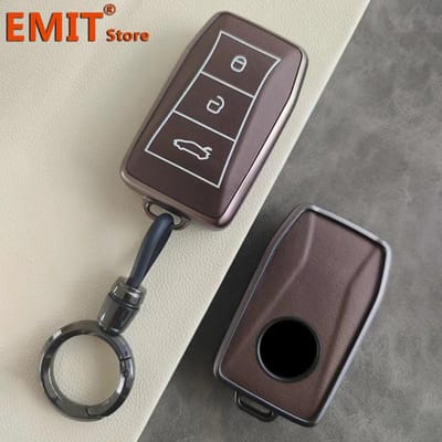 Porte-clés de voiture pour Lotus Emira Smart Keyless Télécommande Housse de Protection Sac Coque Porte-clés Anneau Support Étui Accessoires Auto Keyfob fit for Lotus black