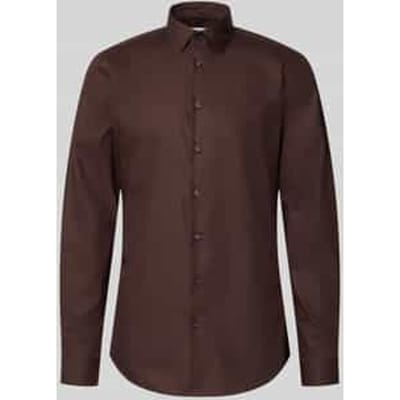 slim fit zakelijk hemd met extra lange mouw