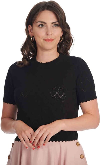 Banned - Sweet Gardina Gebreide trui - S - Zwart