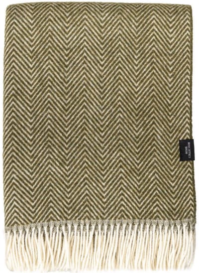 WOOOL Plaid - Manhattan (Mosgroen) - 140x200cm - 100% Wol
