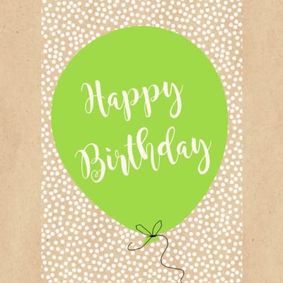 Servetten 33x33cm 20 stuks By Nature Birthday Ballon