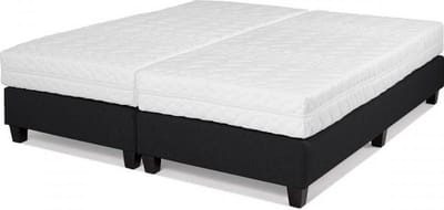 Hotelbed Cambridge 160  x 210, meubelstof zwart